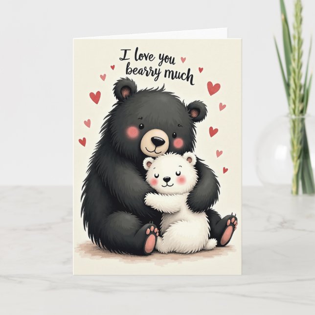 Precious Bear Hug Day Card (Front)