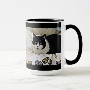 Precious Black and White Milo coffee mug