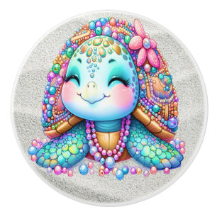 Precious Bling Baby Turtles - More on the Way -  Ceramic Knob