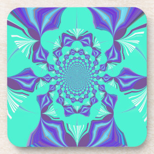 Precious blue coaster