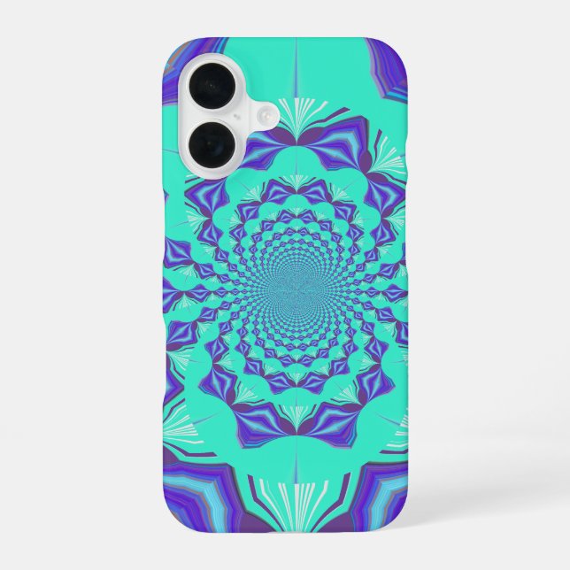 Precious blue iPhone 16 case (Back)