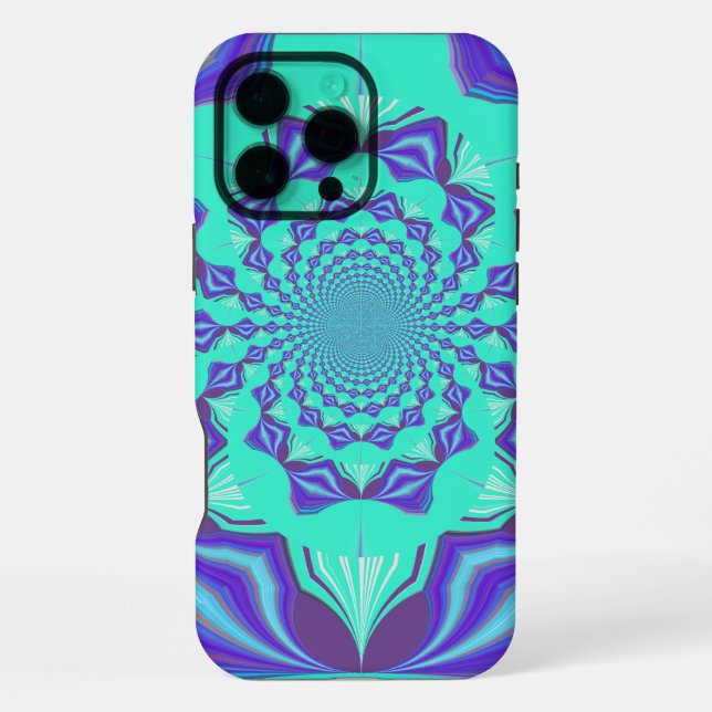 Precious blue iPhone case (Back)