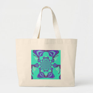 Precious blue large tote bag