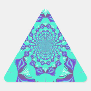 Precious blue triangle sticker