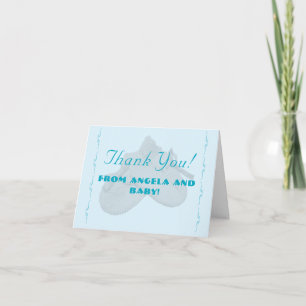 Precious Bundle Boy Baby Shower Thank You Card