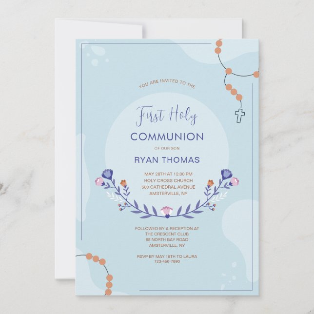 Precious Communion Invitation (Front)