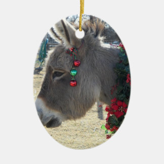 Precious Donkey Christmas Ornament! Ceramic Tree Decoration