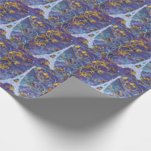 Precious Eiffel Tower Wrapping Paper