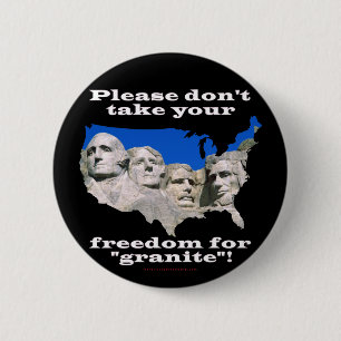 Precious Freedom 6 Cm Round Badge