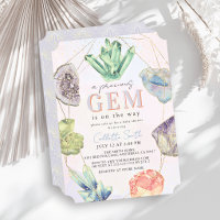 Precious Gem Crystals Gemstone Girl Baby Shower