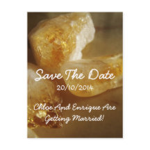 Precious Gemstones Photo Wedding Save the Date