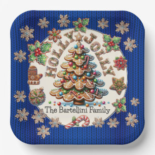 Precious Gingerbread Cookies Theme  Paper Plate