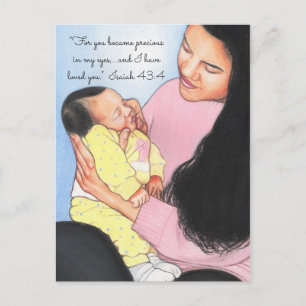 Precious in my Eyes~Mum & Baby Postcard
