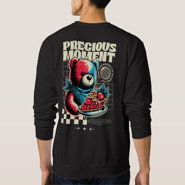 Precious Moment Bear Strawberry Pie Sweatshirt (Back)