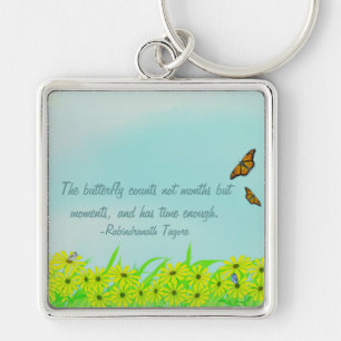 Precious Moments Butterflies Quote Key Ring