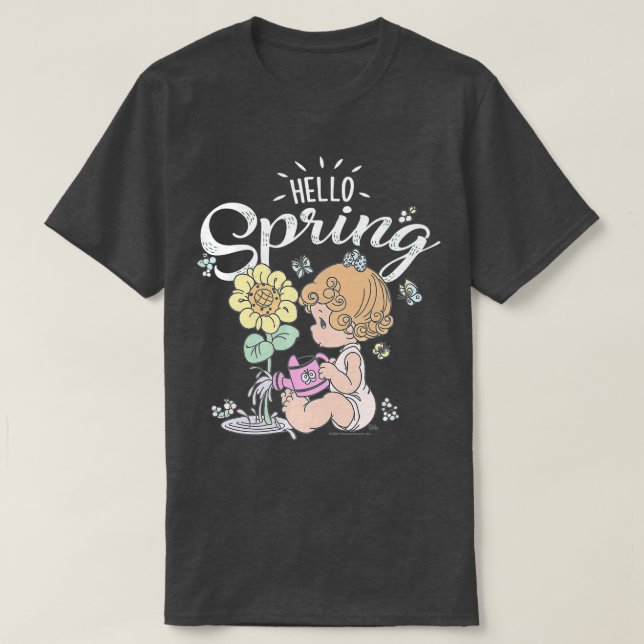 Precious Moments Easter Hello Spring Sunflower Bab T-Shirt (Design Front)