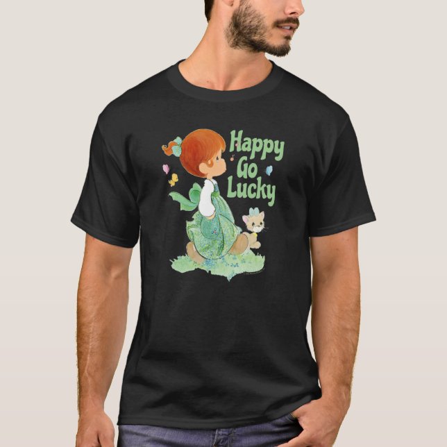 Precious Moments St. Patrick's Day Happy Go Lucky T-Shirt (Front)