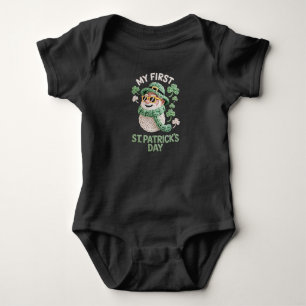 Precious My First St Patricks Day Faux Yarn Set Baby Bodysuit