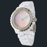 Precious opal watch<br><div class="desc">Precious and elegant opale gemstone (faux) pattern for an unique gift.

#opal #precious #gem #fashion #opalescence #trendy #cute #wedding #pattern #gemstone, </div>