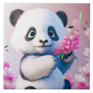 Precious Panda Ceramic Tile