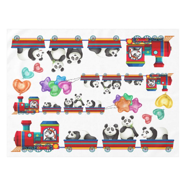 Precious Panda Tablecloth - Table Cover (Front (Horizontal))