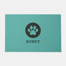 Precious Pawcels logo customisable food mat