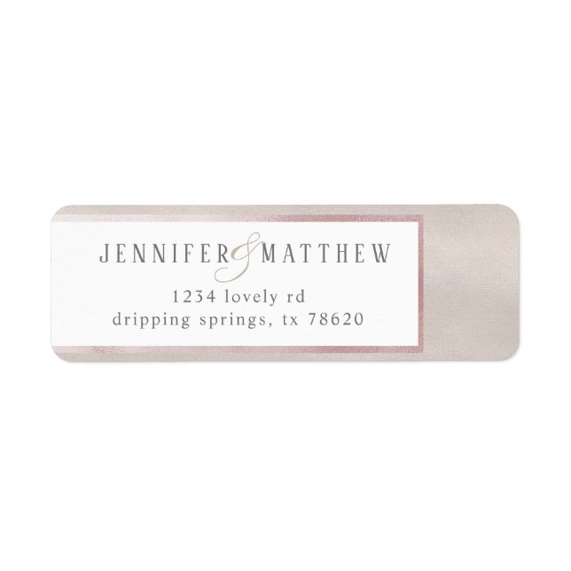 Precious Pearl | Wedding Return Address Label (Front)