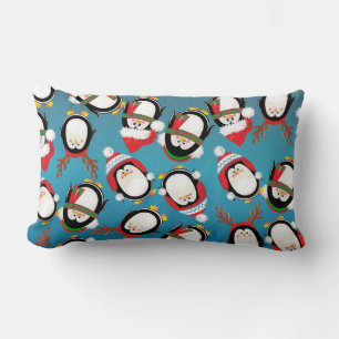 Precious Penguins Lumbar Pillow
