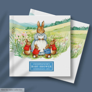 Precious Peter Rabbit Baby Shower Guest Book Boy