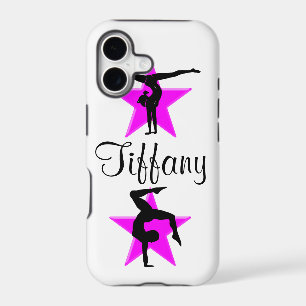 PRECIOUS PINK PERSONALIZED GYMNAST IPHONE CASE