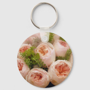 Precious Pink Roses Key Ring