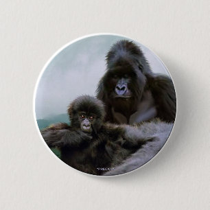 "PRECIOUS" Primate - Mountain Gorilla Buttons