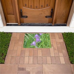 Precious Purple Bell Flowers Doormat