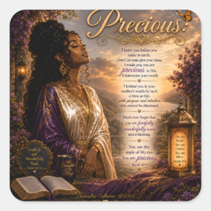 Precious Square Sticker