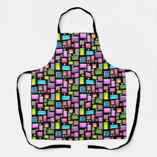 Precious stones and mother of pearl apron