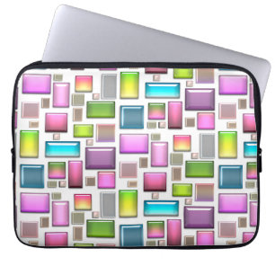 Precious stones and mother of pearl  laptop sleeve