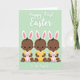 Precious Triplets Celebration Card