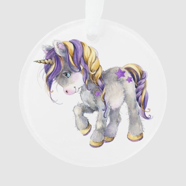 Precious Unicorn Ornament (Front)