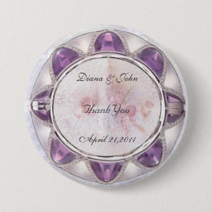 Precious Wedding 7.5 Cm Round Badge