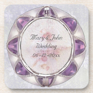 Precious Wedding Beverage Coaster