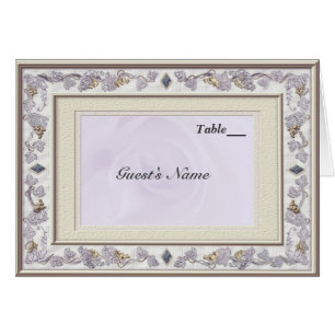 Precious Wedding Table Seating Menu