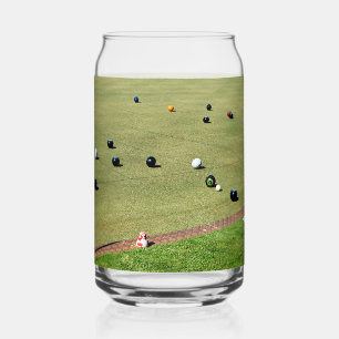 Precision and Strategy: Lawn Bowl Competition Game Can Glass