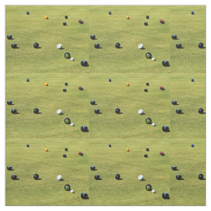 Precision and Strategy: Lawn Bowl Competition Game Fabric