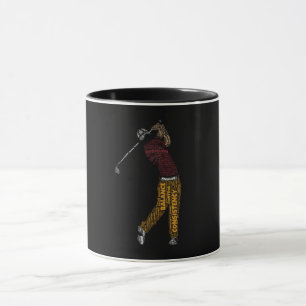 Precision Balance Consistency Golf Typography Play Mug