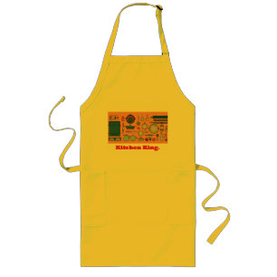 "Precision Cooking: Knolling Temperature Apron" Long Apron