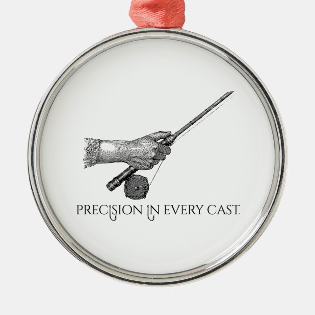 Precision In Every cast Metal Ornament (Front)