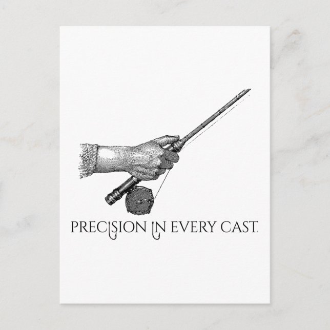 Precision In Every cast Postcard (Front)