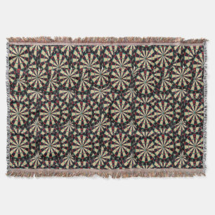 "Precision in Layers: The Art of Stacked Bullseyes Throw Blanket