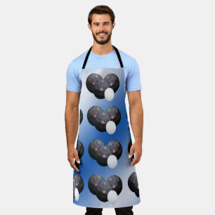 Precision in Play: Three Lawn Bowls and Jack  Apron