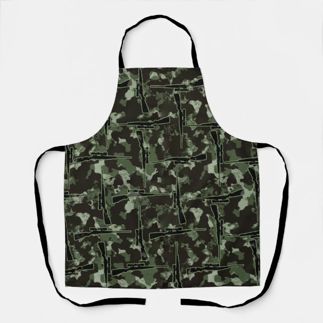 Precision Pursuit: Hunting Motif Camouflage Patter Apron (Front)